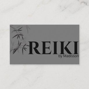 Affärskortet Bamboo Theme Reiki Practioner Visitkort
