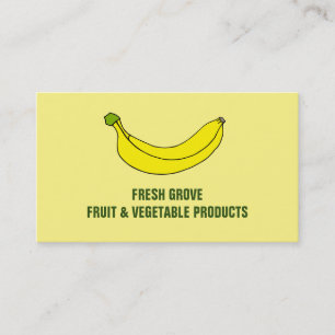 Affärskortet Banana, Greengrocers Visitkort