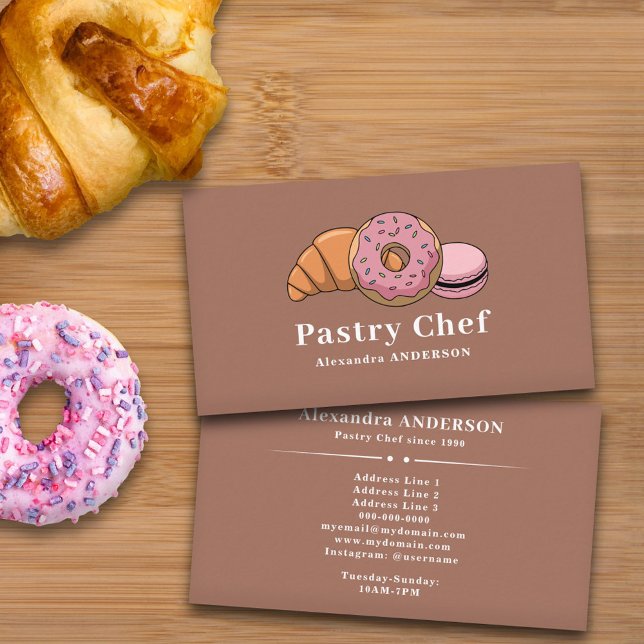Affärskortet Bandost Visitkort (Pastry Chef Business Card)