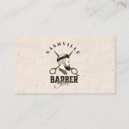 Affärskortet Barber Shop Hair Stylist Visitkort