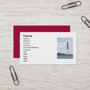 Affärskortet Barnegat Lighthouse Visitkort