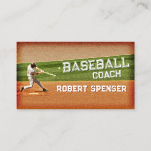 Affärskortet Baseball Coach Visitkort