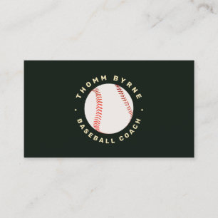 Affärskortet Baseball Coach Visitkort