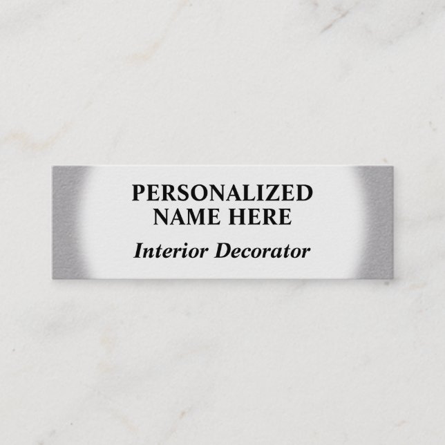 Affärskortet Basic Insida Decorator Mini Visitkort (Framsida)