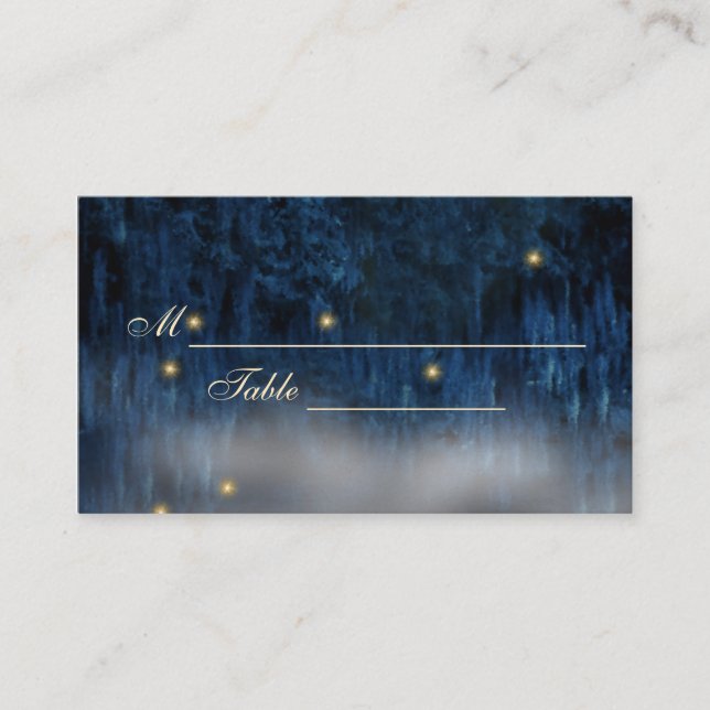 Affärskortet Bayou Bliss Bord Cards Placeringskort (Framsida)