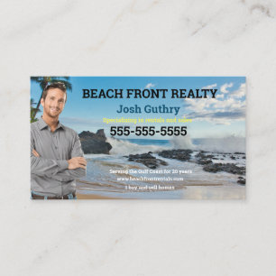 Affärskortet Beach Realtor Visitkort