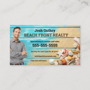 Affärskortet Beach Realtor Visitkort