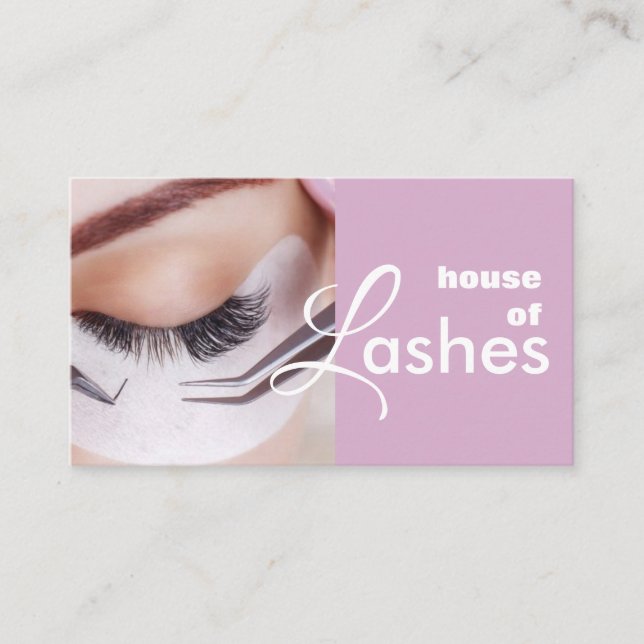 Affärskortet Beauty Salon Spa Lash Brows Visitkort (Framsida)