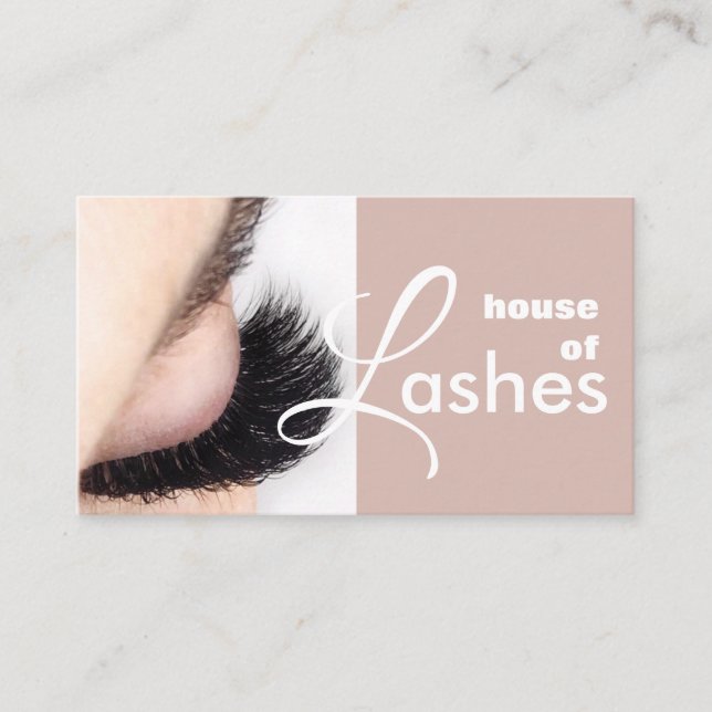 Affärskortet Beauty Salon Spa Lash Brows Visitkort (Framsida)