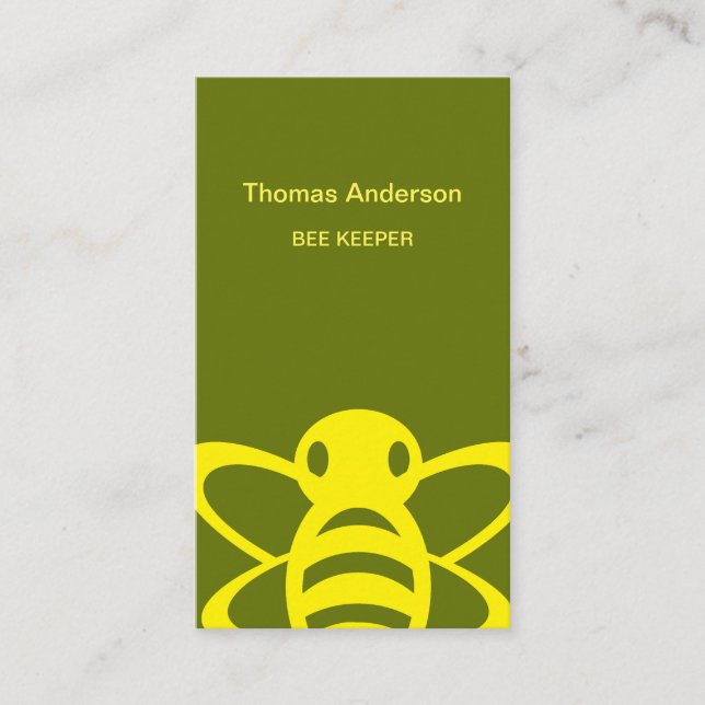Affärskortet Bee Farm Bee Keeper Visitkort (Framsida)