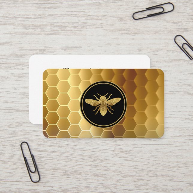 Affärskortet Bee Farm Bee Keeper Visitkort (Fram/Back In Situ)