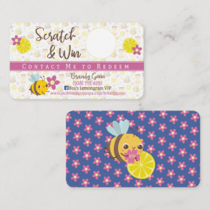 Affärskortet Bee Scratch & Win Visitkort