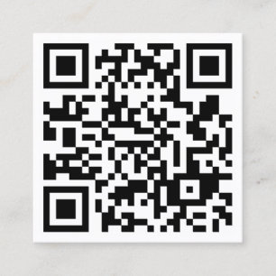 Affärskortet Big jätte QR-kod Square Fyrkantigt Visitkort