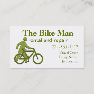 Affärskortet Bike Rental and Repair Visitkort