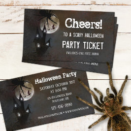 AFFÄRSKORTET BILJETT i HALLOWEEN FEST
