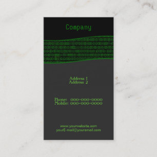 Affärskortet Binary Code Visitkort