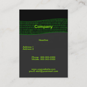 Affärskortet Binary Code Visitkort