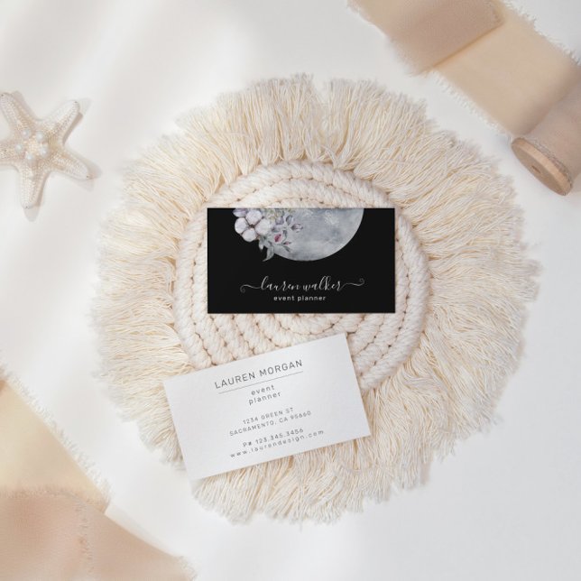 Affärskortet Blå hel måndag, Elegant Visitkort (Skapare uppladdad)