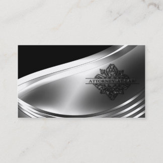 Affärskortet Black and Silver Attorney-at-Law Visitkort