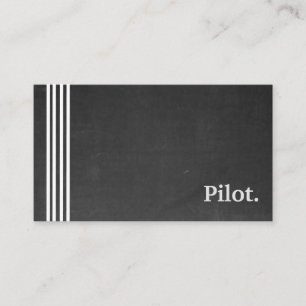 Affärskortet Black & Silver Pilot Professionell Visitkort