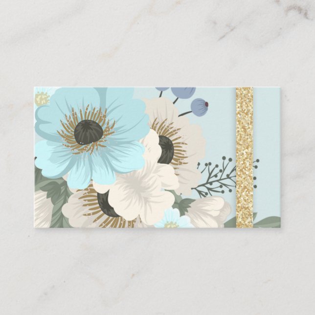 Affärskortet Blåformar Visitkort (Framsida)