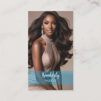 Affärskortet Blåövertoning i färg-popläge Visitkort