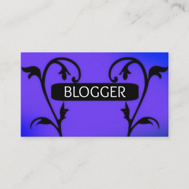Affärskortet bloggare visitkort (Framsida)