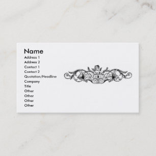 Affärskortet blommigt Design Visitkort
