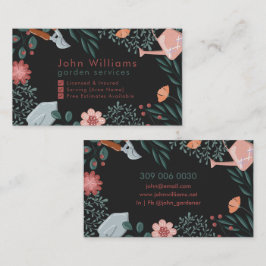 Affärskortet blommigt Garden Services Visitkort