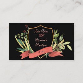 Affärskortet blommigt Ram Visitkort