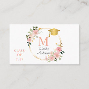 Affärskortet blommigt Studenten Visitkort