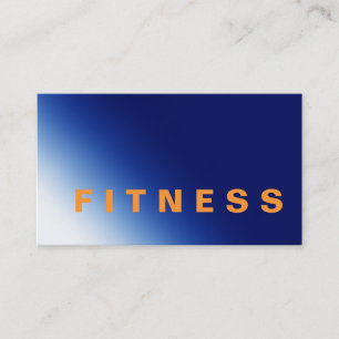Affärskortet Blue Background Trainer Fitness Visitkort