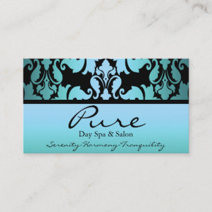 Affärskortet Blue Damask Visitkort