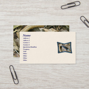 Affärskortet Blue Jay Feather Coordinating Items Visitkort