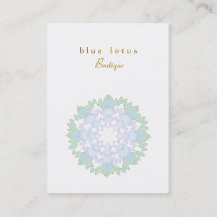 Affärskortet Blue Lotus Knubbig Visitkort