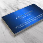 Affärskortet Blue Metall Financial Advisor Visitkort<br><div class="desc">Affärskortet Blue Metall Financial Advisor.</div>