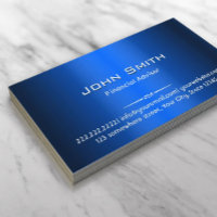 Affärskortet Blue Metall Financial Advisor