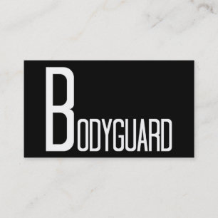 Affärskortet Bodywatch Black and White Visitkort
