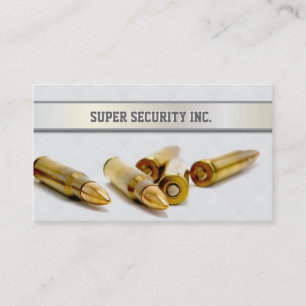affärskortet Bodywatch Bullets silver Bälte Visitkort