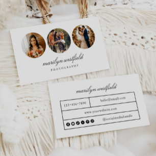 Affärskortet Boho 3 Photo Freelance Visitkort