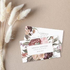 Affärskortet Boho Bouquet Florist Visitkort
