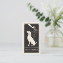 Affärskortet Boho Tarot Hund Groomer