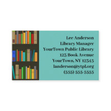 Affärskortet bokar Booksheles Design