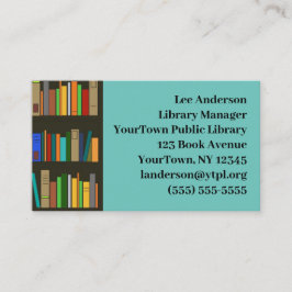 Affärskortet bokar Booksheles Design Visitkort