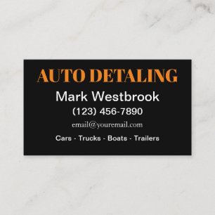 Affärskortet Bold Modern Auto Detection Services Visitkort