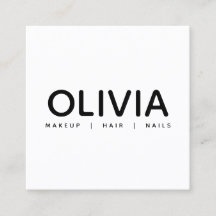 Affärskortet Bold Modern Black White Typography