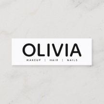 Affärskortet Bold Modern Black White Typography