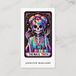Affärskortet Bold Nagel Tech Tarot Card Visitkort