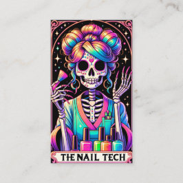 Affärskortet Bold Nagel Tech Tarot Card Visitkort