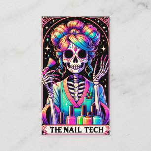 Affärskortet Bold Nagel Tech Tarot Card Visitkort